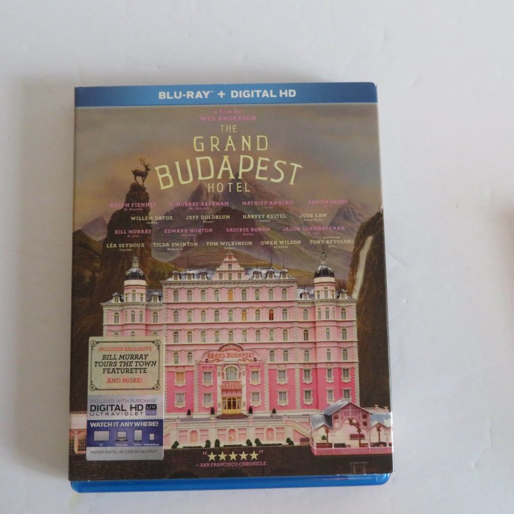 The Grand Budapest Hotel - Blu-Ray, DVD, NWT - Picture 1 of 2
